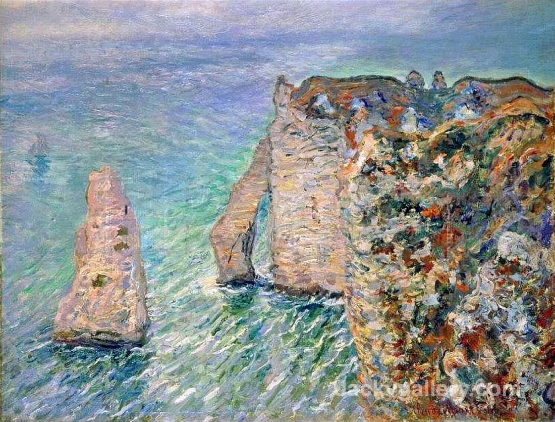 The Rock Needle and the Porte d Aval by Claude Monet paintings reproduction